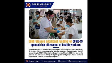 dbm saro releases today|DBM releases additional P1.04B for COVID.
